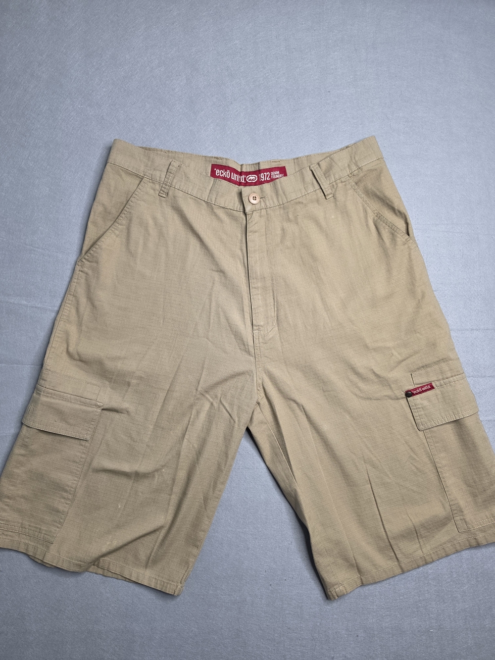 Ecko Unlimited Men’s Tan Cargo Shorts W36 Foundry #72E
